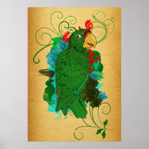 Poster Parrot Print/Cotorra