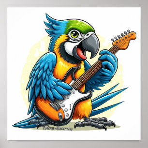 Poster Parrot Rock Music