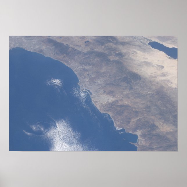 Pôster Part of southern California as seen from space (Frente)