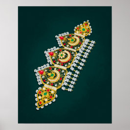 Poster Parte1 dos acessórios tradicionais líbios de ouro