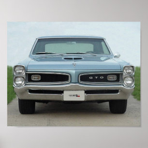 PÔSTER PARTE DIANTEIRA DE 1966 GTO