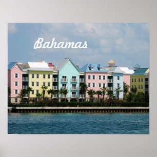 Pôster Parte dianteira de oceano Bahamas