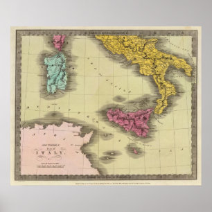 Poster Parte do sul de Italia