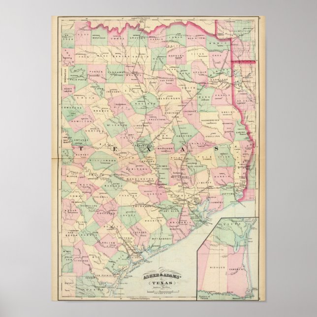 Pôster Parte do Texas (Frente)
