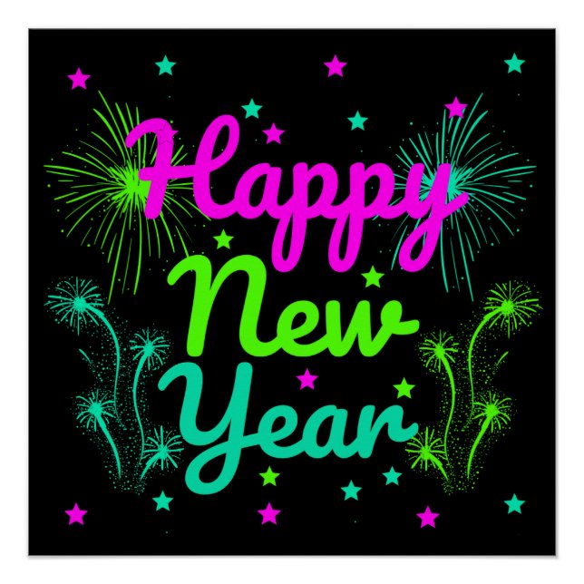 Pôster Parte feliz ano novo (Frente)