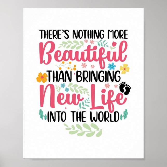 Poster Parteira Parteiras Doula Obstetrícia Midwifery Job (Frente)