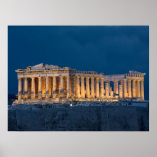 Poster Partenon. Atenas, Grécia