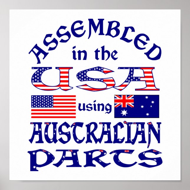 Pôster Partes australianas (W) (Frente)