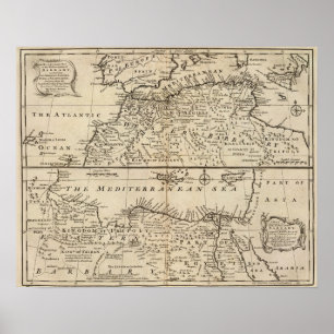 Poster Partes de Barbary, África