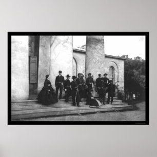 Pôster Participantes do Funeral de Robert E. Lee 1870