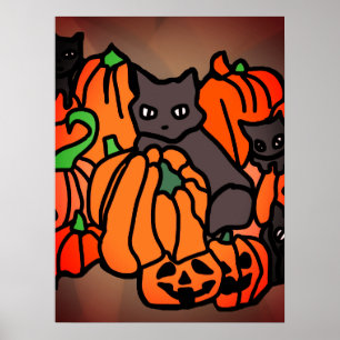 Poster Particularmente assombrado: Gatos e Abóboras no Ha