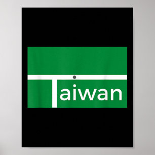Poster Partida engraçada de badminton Taiwan novo design