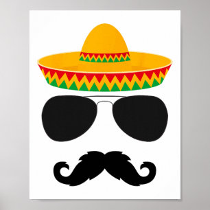 Poster Partido Cinco de Mayo Camisa Engraçado Cinco de Ma