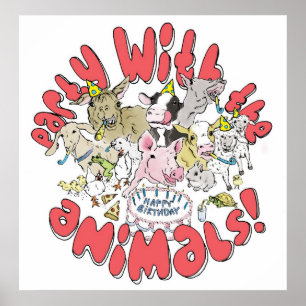 PÔSTER PARTIDO COM OS ANIMAIS