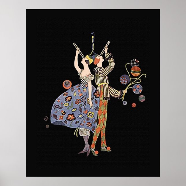 Pôster Partido de Arte Deco WW1 Festa de Fundição (Frente)