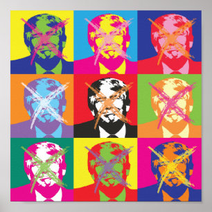 Poster Partido de Impeachment Popart Trump