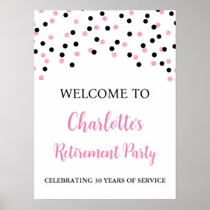 Poster Partido de Reforma Rosa Preto Personalizado 18x24