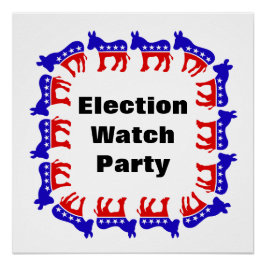 Pôster Partido Democrata do Observatório Eleitoral