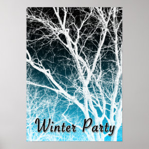 Poster partido do inverno: árvore do fantasma