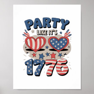 Poster Partido dos Estados Unidos Como é 1776, América, I