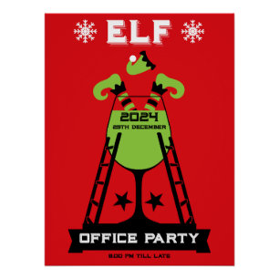 Pôster Partido Elf Xmas