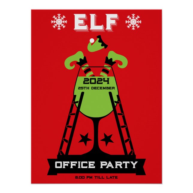 Pôster Partido Elf Xmas (Frente)
