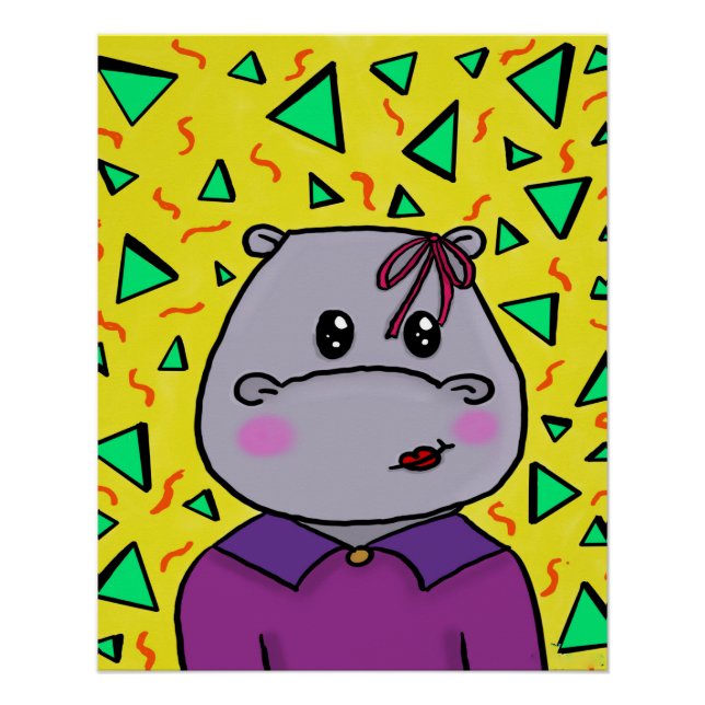 Pôster partido hippo (Frente)