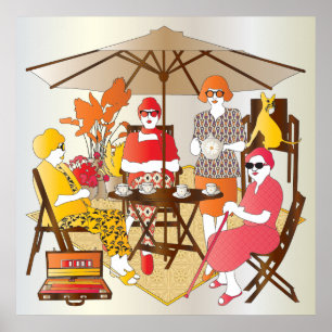 Pôster Partido Mah Jongg Tea