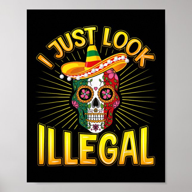 Poster Partido Mexicano Cinco de Mayo Eu Apenas Pareço Il (Frente)