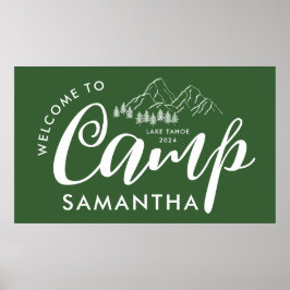 Poster Partido Moderno do Camp Bachelorette