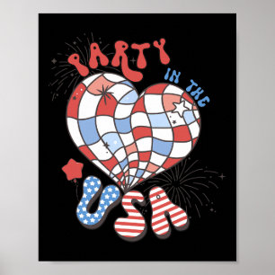 Poster Partido Nos Eua 4 De Julho Independência Americana