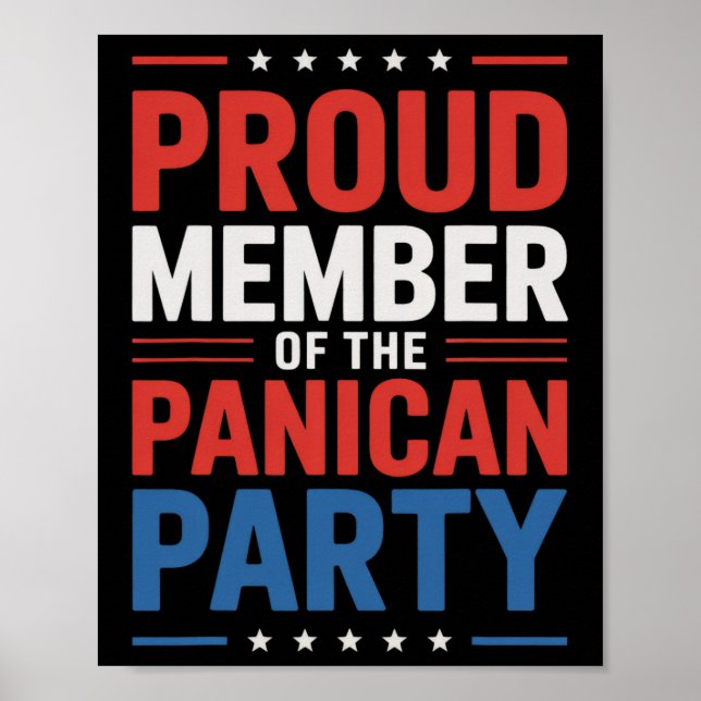 Poster Partido Panican Anti Trump (Frente)