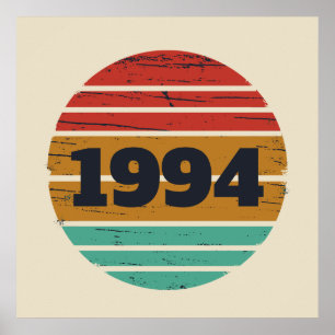 Poster Partido Personalizado 30 aniversário de 30 anos de
