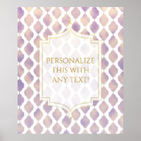 Partido Personalizado do Tema Árabe Dourado Roxo d