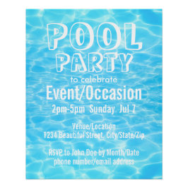 Pôster Partido piscina Praia Partido Summer Party legal m