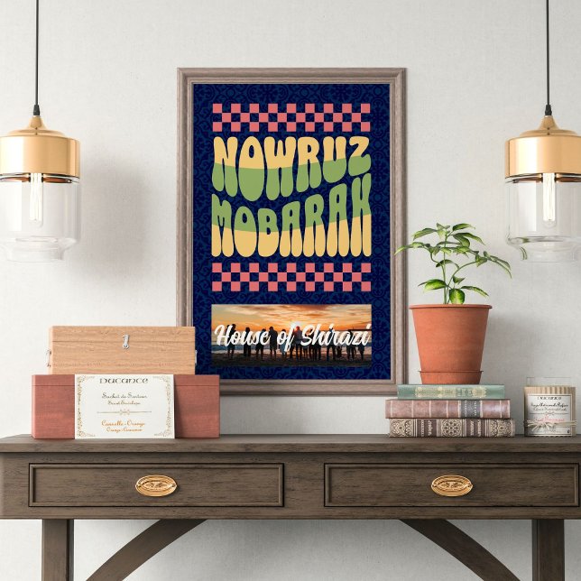 Poster Partido Sindicato Persa de Ano Novo Noroz (Custom Norooz Persian New Year Reunion Party)