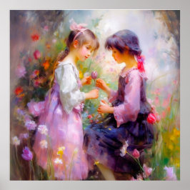 Poster Partilhar Rosas e Amizade