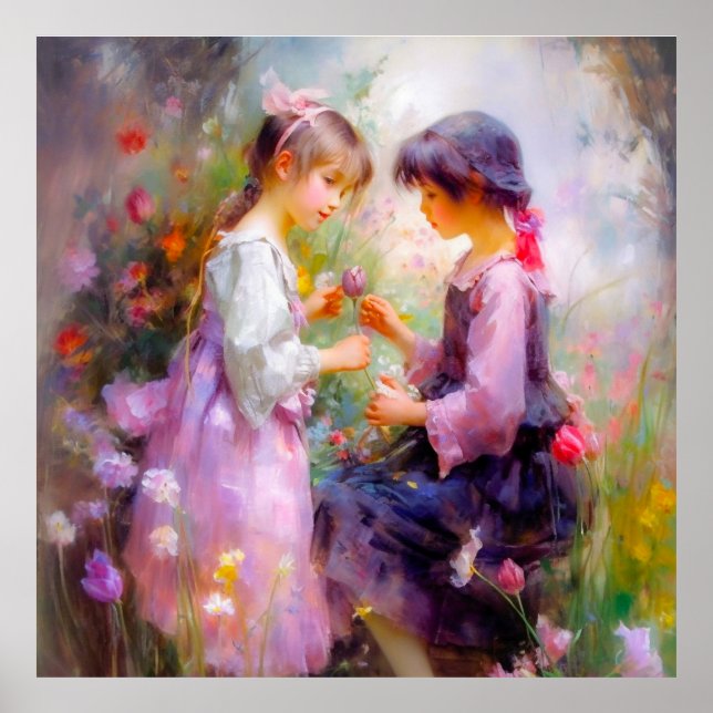 Poster Partilhar Rosas e Amizade (Frente)