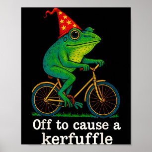 Poster Partir Para Causar Uma Confusão Sagrado Sapo Bruxo