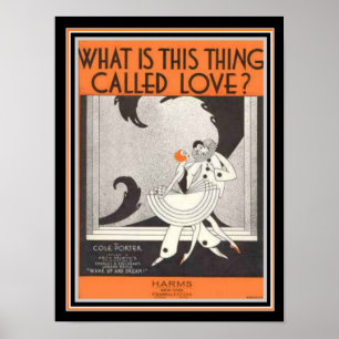 Pôster Partitura 12 x do art deco de Cole Porter