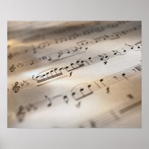 Poster Partitura detalhada