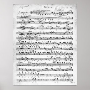 Pôster Partitura para a insinuação 'a Egmont