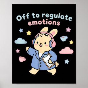 Poster Partiu regular emoções coelho bunny scoote engraça