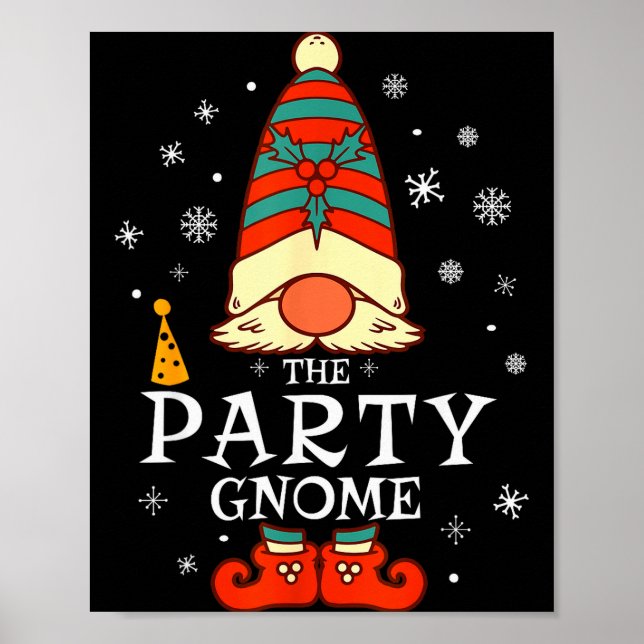 Poster Party Gnome Xmas Group Family Matching Christmas H (Frente)