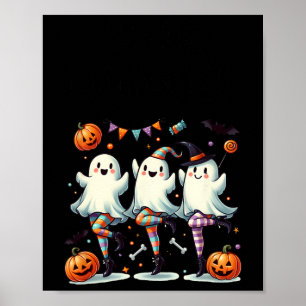 Poster Pas De Boo-rée Funny Balé Fantasma Dança Halloween