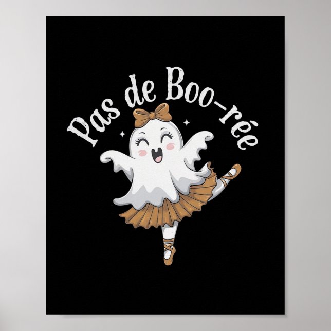 Poster Pas De Boo-rée Funny Byllet Fantasma Dança de Hall (Frente)