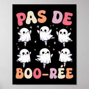 Poster Pas De Boo-rée Spooky Halloween Dança de Balé Fant