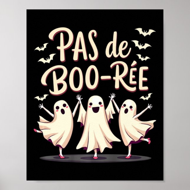 Poster Pas De Boorée Ghost Balé Dançando Halloween (Frente)
