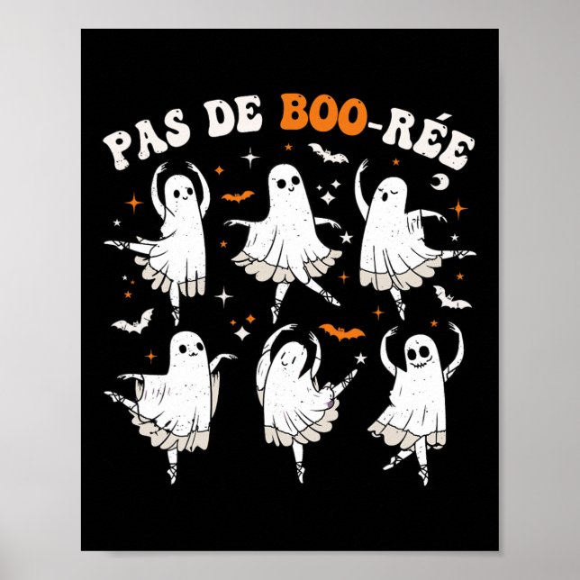 Poster Pas De Boorée Ghost Balé Dançando Halloween (Frente)
