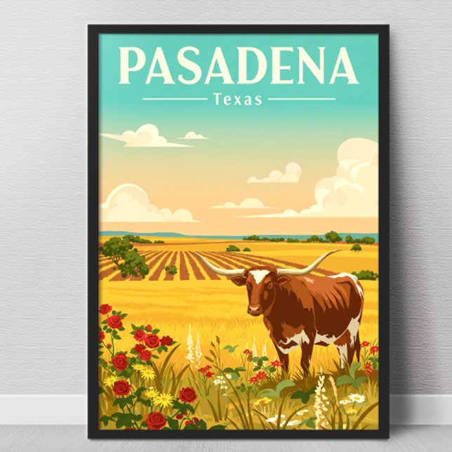 Poster Pasadena Texas Antiga (Criador carregado)